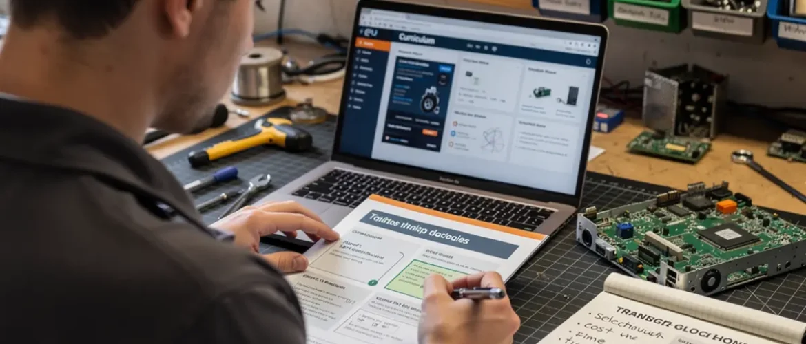 Phone repair training scene illustrating best phone repair courses in 2026 (expert-vetted) with real devices, tools, and hands-on learning context