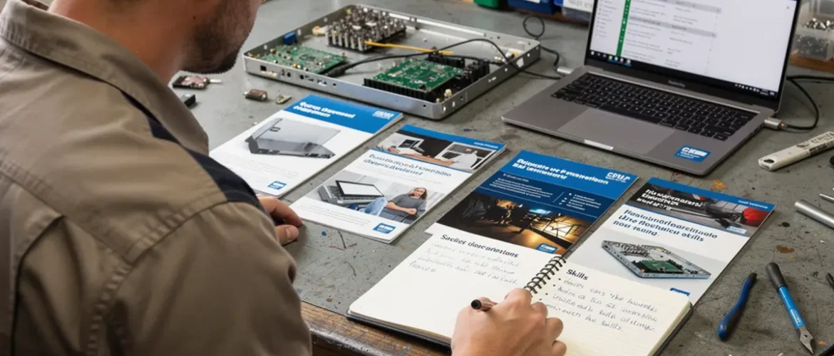 Phone repair training scene illustrating best phone repair courses in 2026 (expert-vetted) with real devices, tools, and hands-on learning context