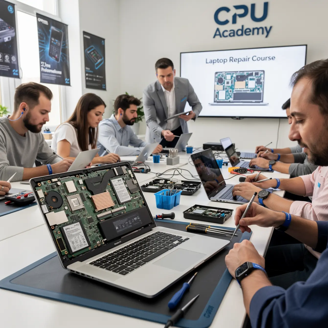 Best Laptop Repair Course: How to Choose in 2026 — body photo 1 showing Laptop Open Bench Repair