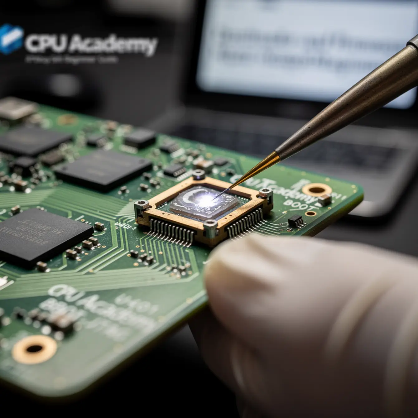 Smartphone Bootloader Repair Course - Bootloader and Firmware Repair: A Policy-Safe Beginner Guide — body photo 1 showing Microscope POV Solder Joint