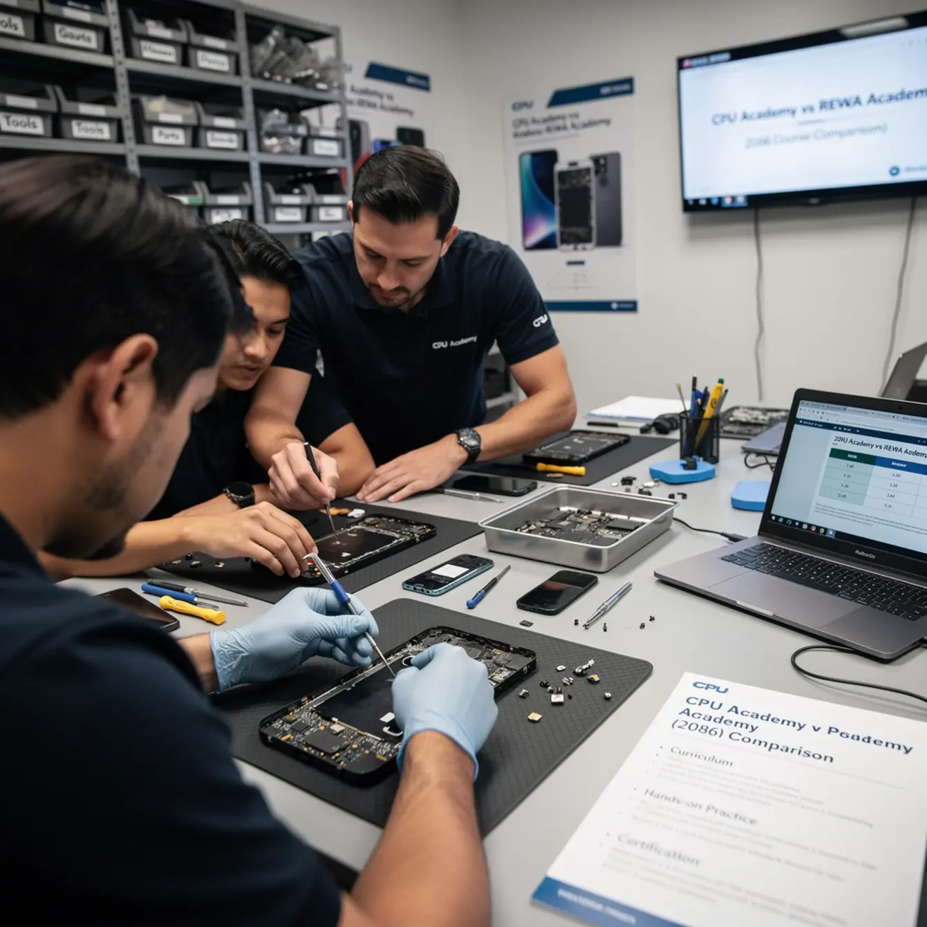 CPU Academy vs REWA Academy (2026 Comparison) — body photo 2 showing Instructor Teaching Over Shoulder