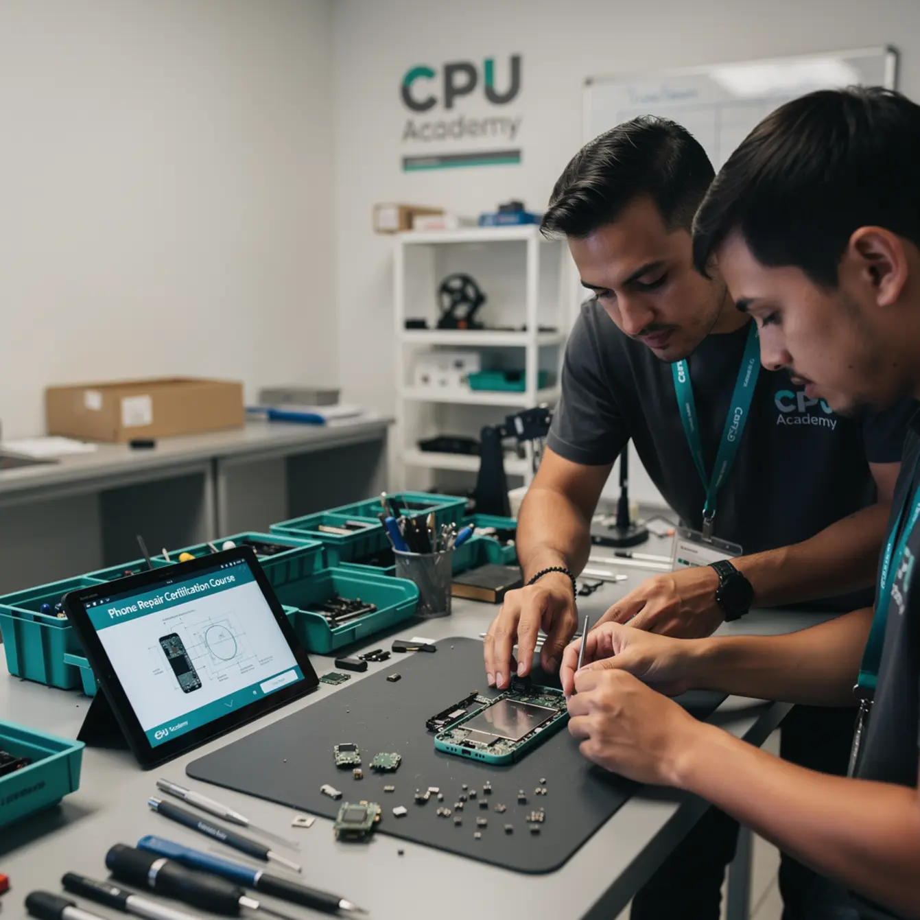 Phone Repair Certification: WISE vs Certificate - What Actually Matters? — body photo 1 showing Wide Repair Bench Hero