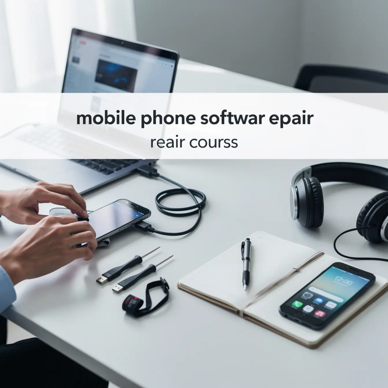 Mobile Phone Software Repair Course - Data Privacy in Software Repair: Simple US Rules Techs Should Follow — body photo 3 showing Clean Light Desk Background