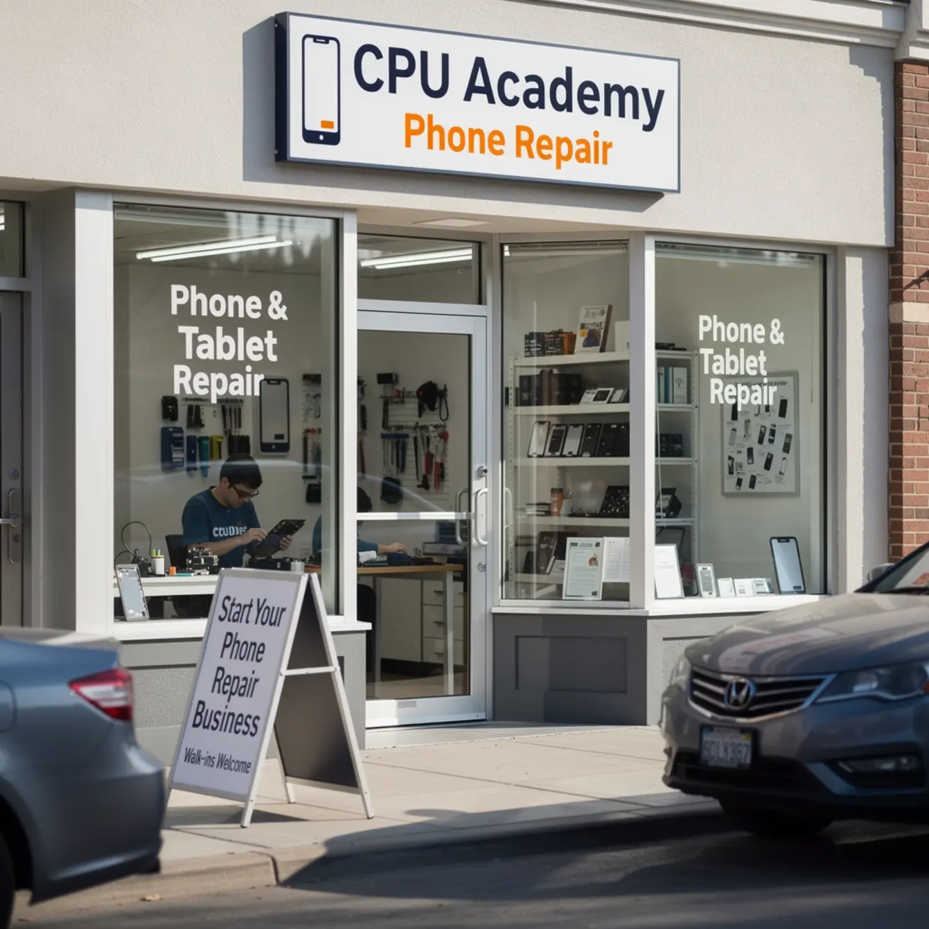 Start Phone Repair Business - Holiday Promotions That Actually Work for Repair Businesses — body photo 1 showing Repair Shop Exterior Authentic