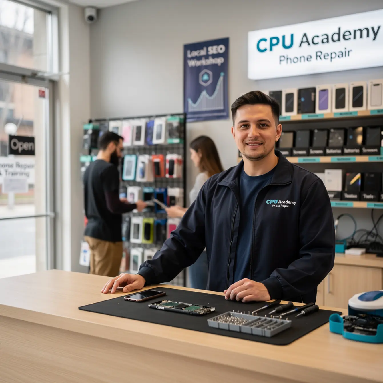 Start Phone Repair Business - Local SEO for Phone Repair Shops: 2026 Update — body photo 2 showing Operator Standing in Storefront